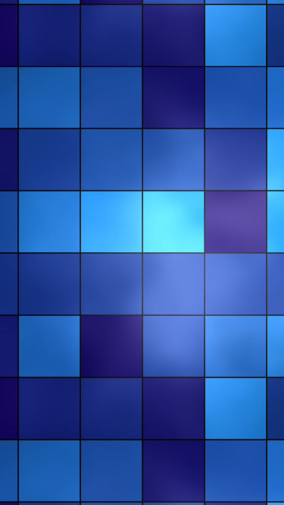 HD Abstract iPhone 5 Wallpaper- Blue grid