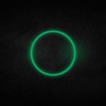 Green Circle of Light Behind Glass - Cool Wallpapers for desktop Background