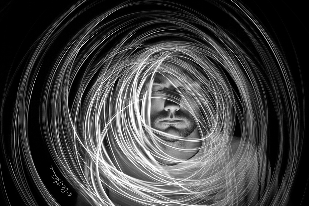 face- Light Painting Photography